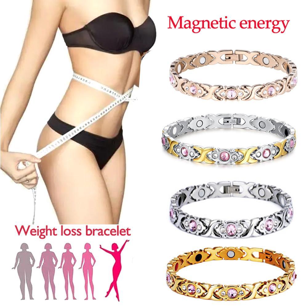 Health Wellness Bracelet - 磁気リンパデトックスブレスレット ジルコン痩身療法付き 男性と女性用 ヘルスケア ウェルネス ジュエリー