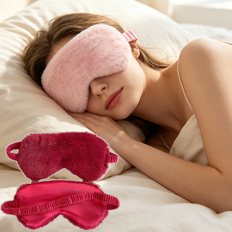 Health & Wellness Lubbock - スリーピングマスク 睡眠用アイマスク ソフトプラッシュアイマスク キュートなラブクラウドアイカバー プラッシュマスク アイパッチ