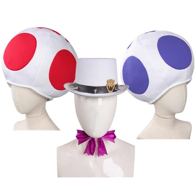 Health & Wellness Lubbock - ロールプレイ男性ボーイズキノピオコスプレキノピオ帽子クッパキャップブラザーズ 2 ファンタジアキノピオ帽子ハロウィンカーニバルコスチュームアクセサリー