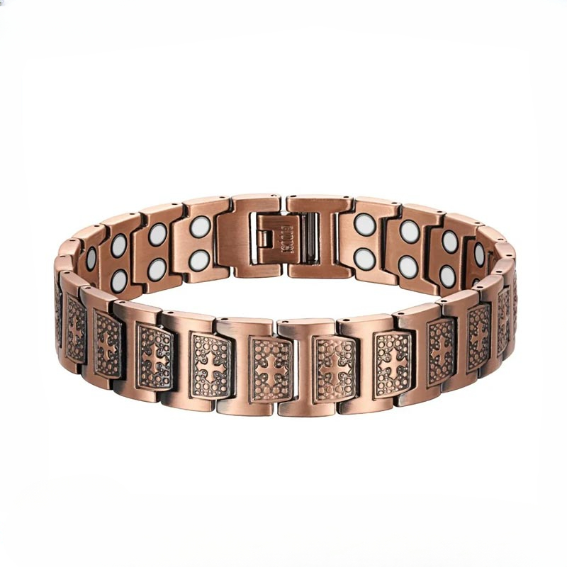 バイキング磁気ブレスレット メンズ ステンレススチール クロ - Health Wellness Bracelet のレビューと価格